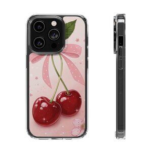 Cherry glossy phone case